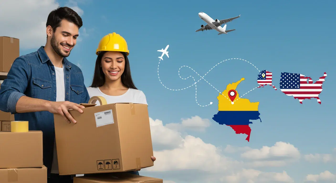 envio de paquetes desde Colombia hacia Estados Unidos